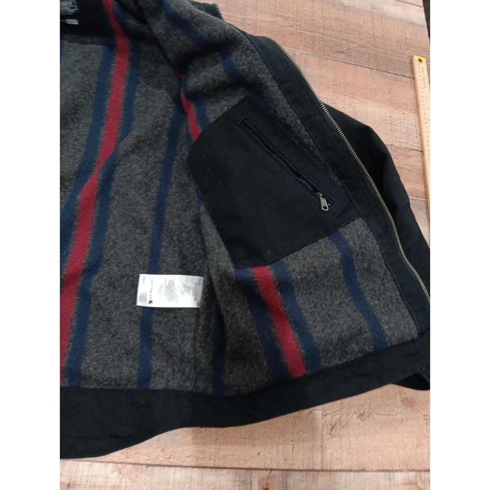 Carhartt Barn Jacket Men Black Relaxed Fit Blanket Lined OJ3828-M Rare‎ Limited